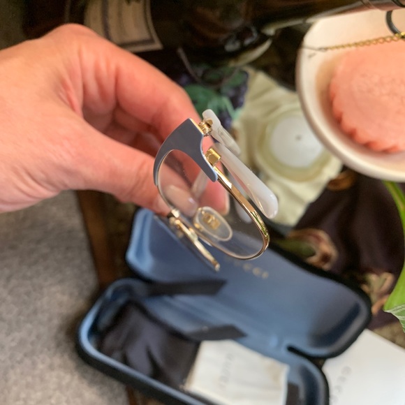 Authentic GUCCI 53 acetate/Metal optical glasses - Picture 12 of 13